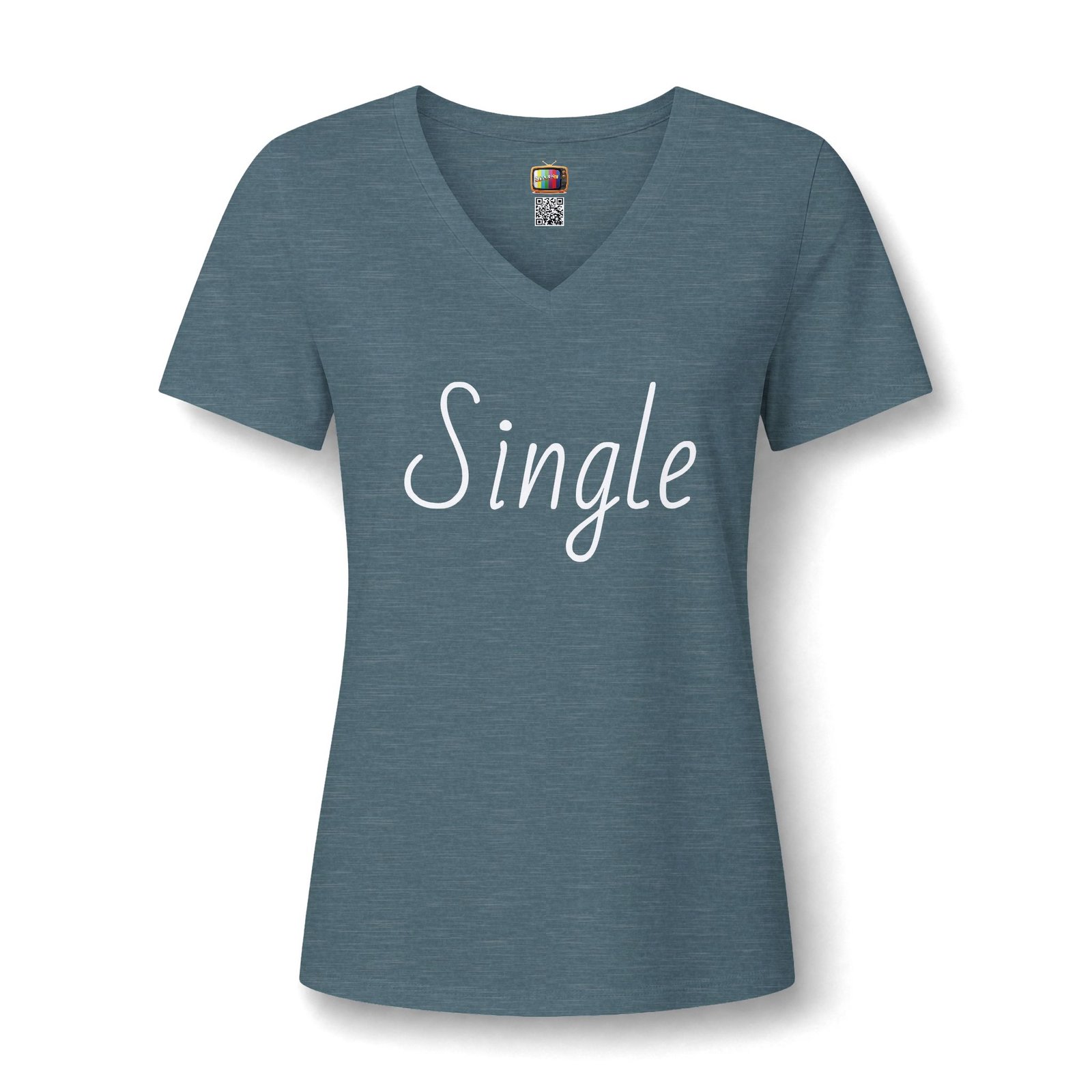 Single V-Neck Tee — Introvert Graphic Tee presented by Spark TV - Image 15
