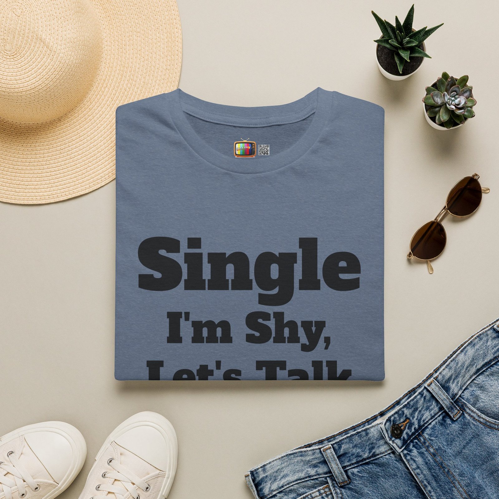 Single I'm Shy Let's Talk T-Shirt — Introvert Graphic Tee presented by Spark TV - Image 45