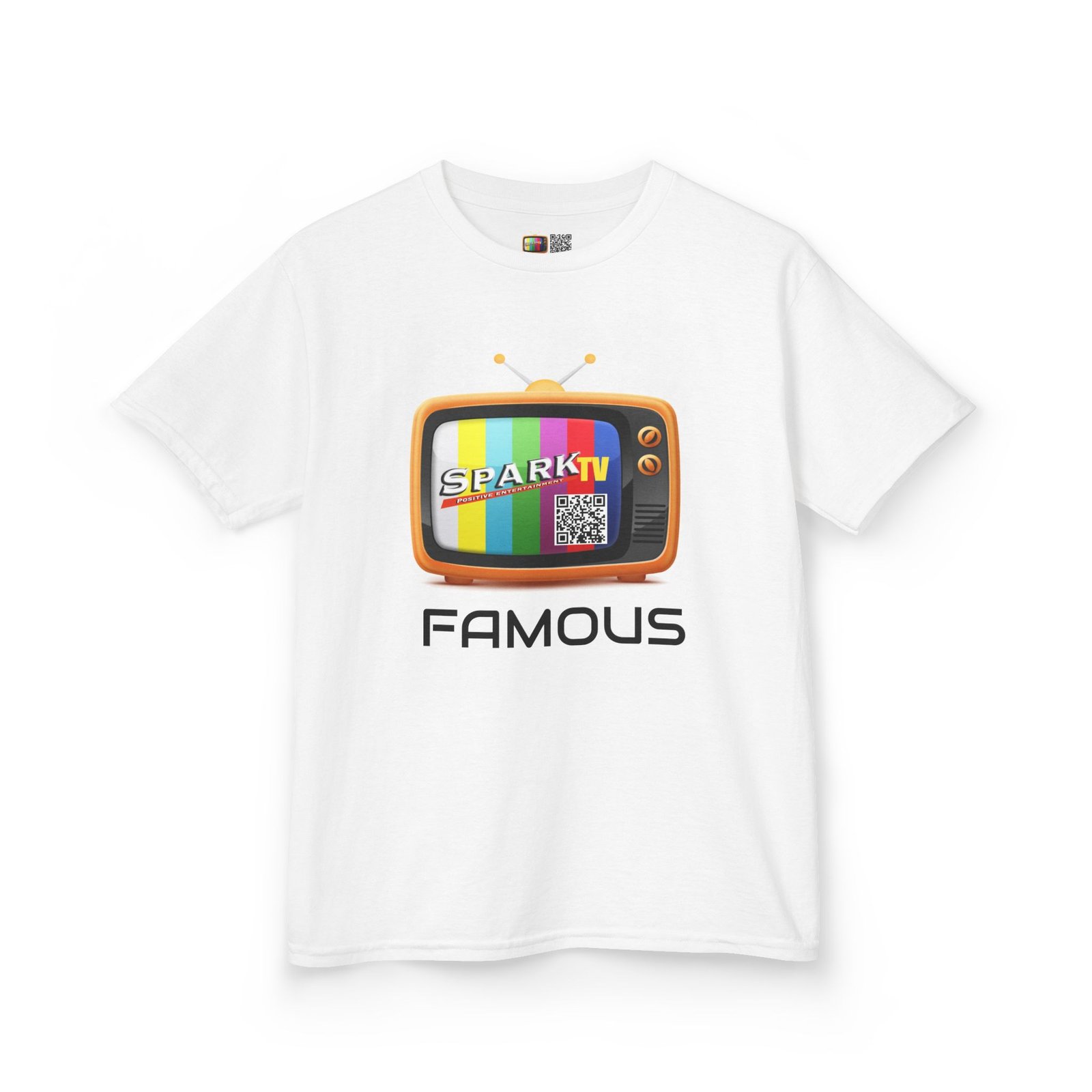 Kids Tee — Spark TV "FAMOUS" Graphic - Image 3