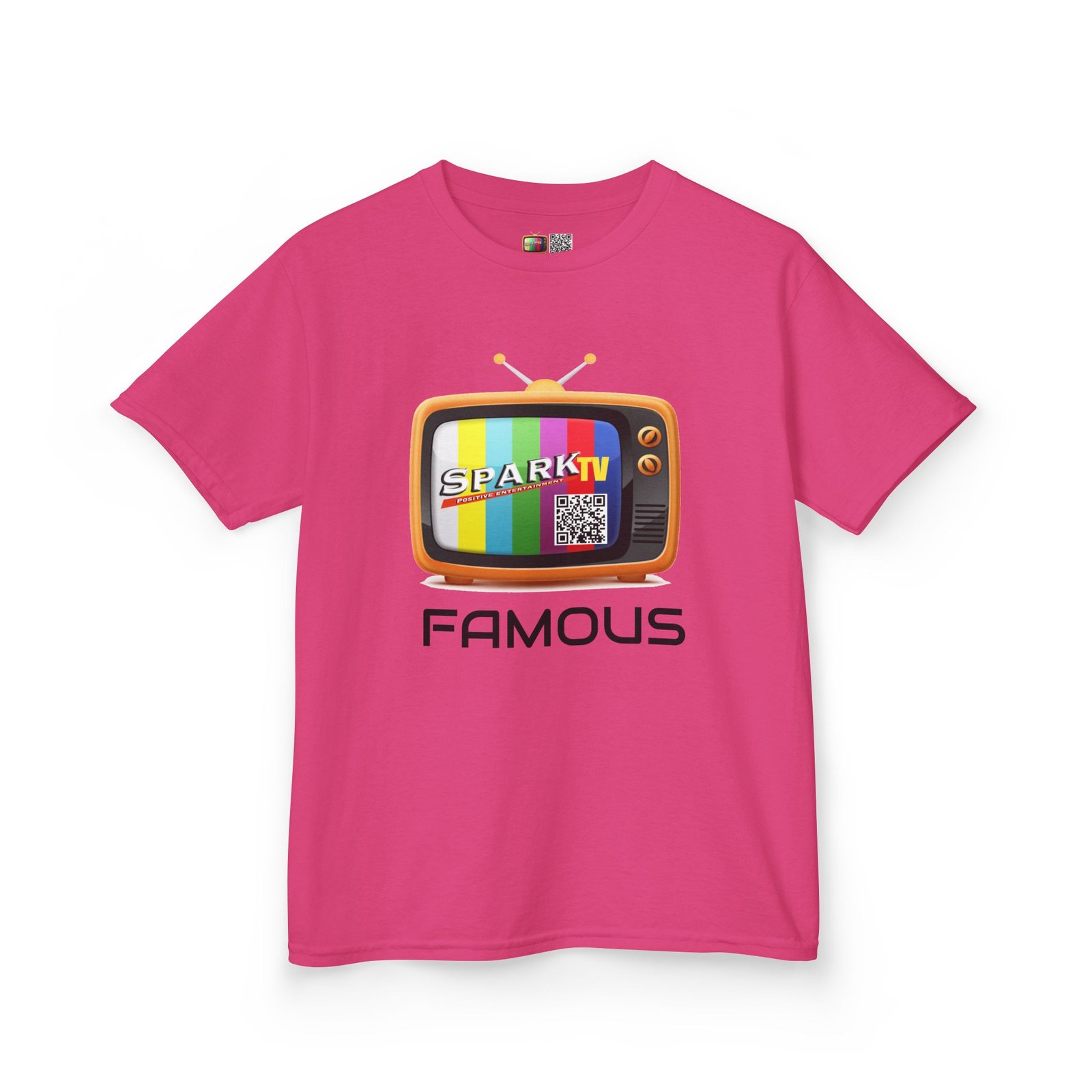 Kids Tee — Spark TV "FAMOUS" Graphic - Image 27
