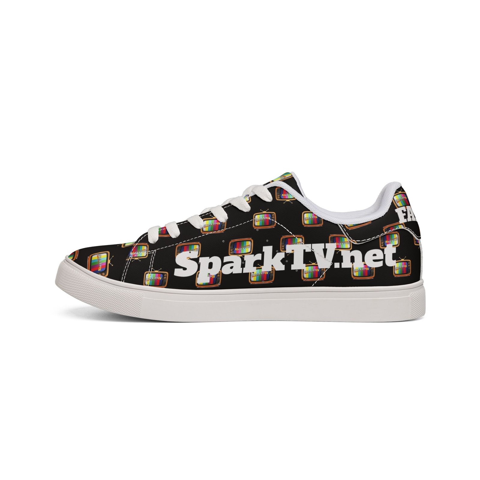 Spark TV Men's Leather Sneakers — "FAMOUS" Streetwear Low-Tops - Image 4