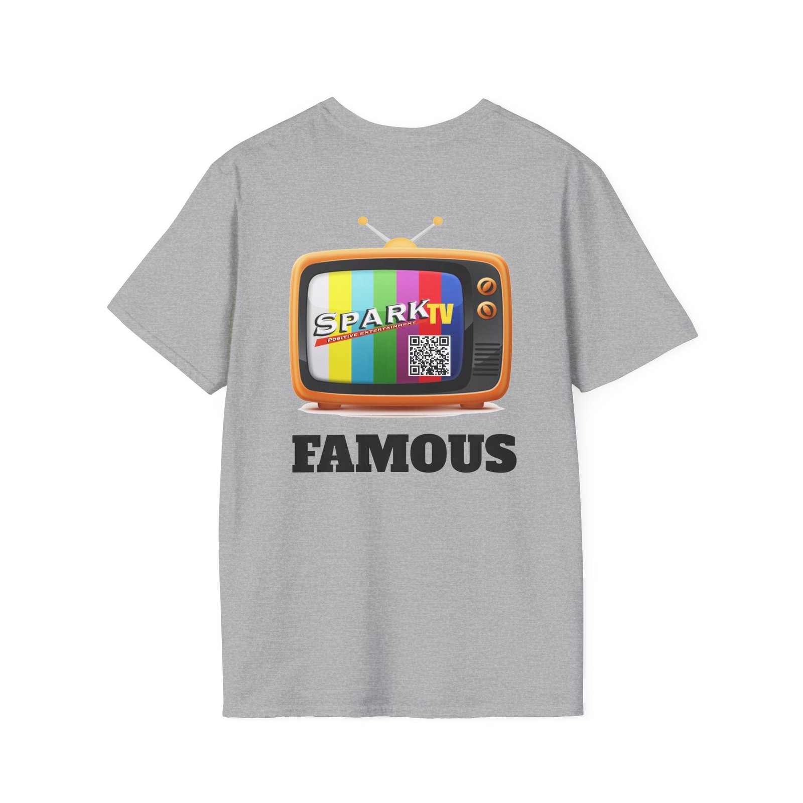 Spark TV Graphic T-Shirt — Spark TV 'FAMOUS' Vintage Screen Tee - Image 20
