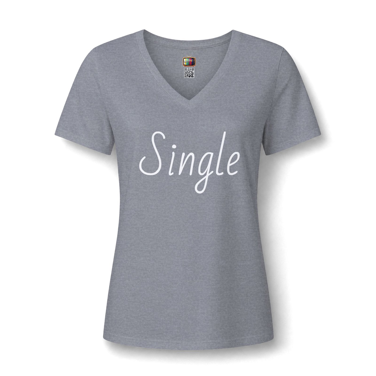 Single V-Neck Tee — Introvert Graphic Tee presented by Spark TV - Image 11