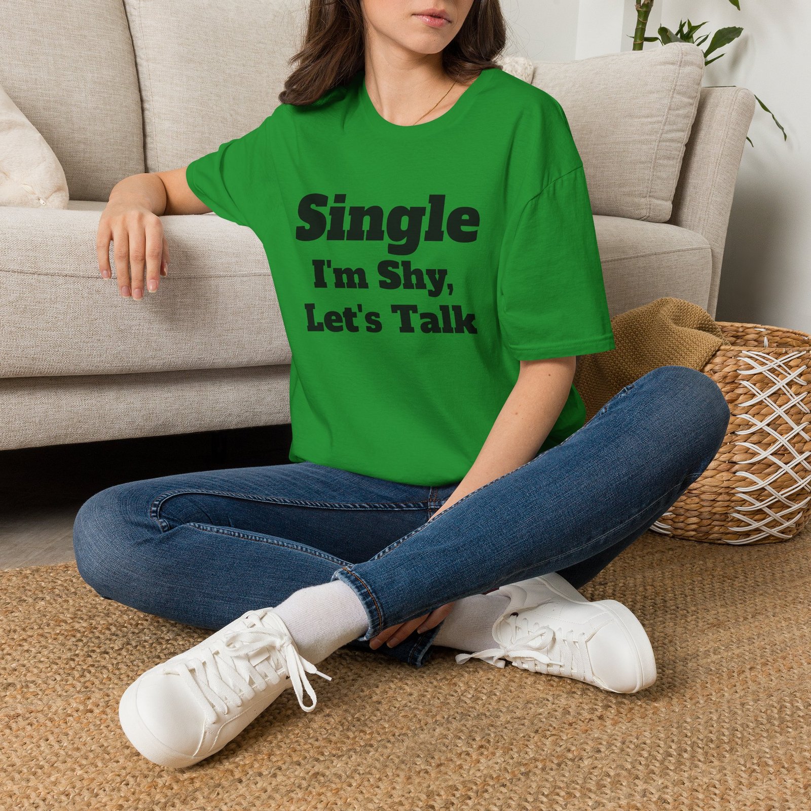 Single I'm Shy Let's Talk T-Shirt — Introvert Graphic Tee presented by Spark TV - Image 38