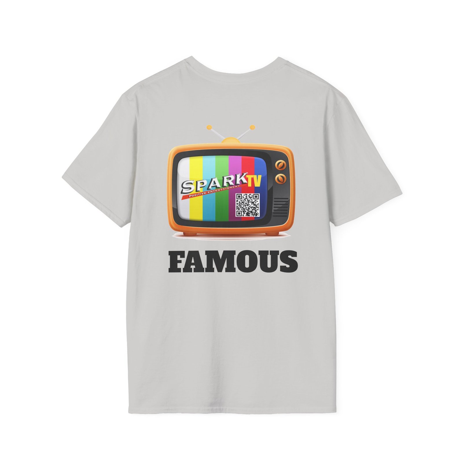 Spark TV Graphic T-Shirt — Spark TV 'FAMOUS' Vintage Screen Tee - Image 16
