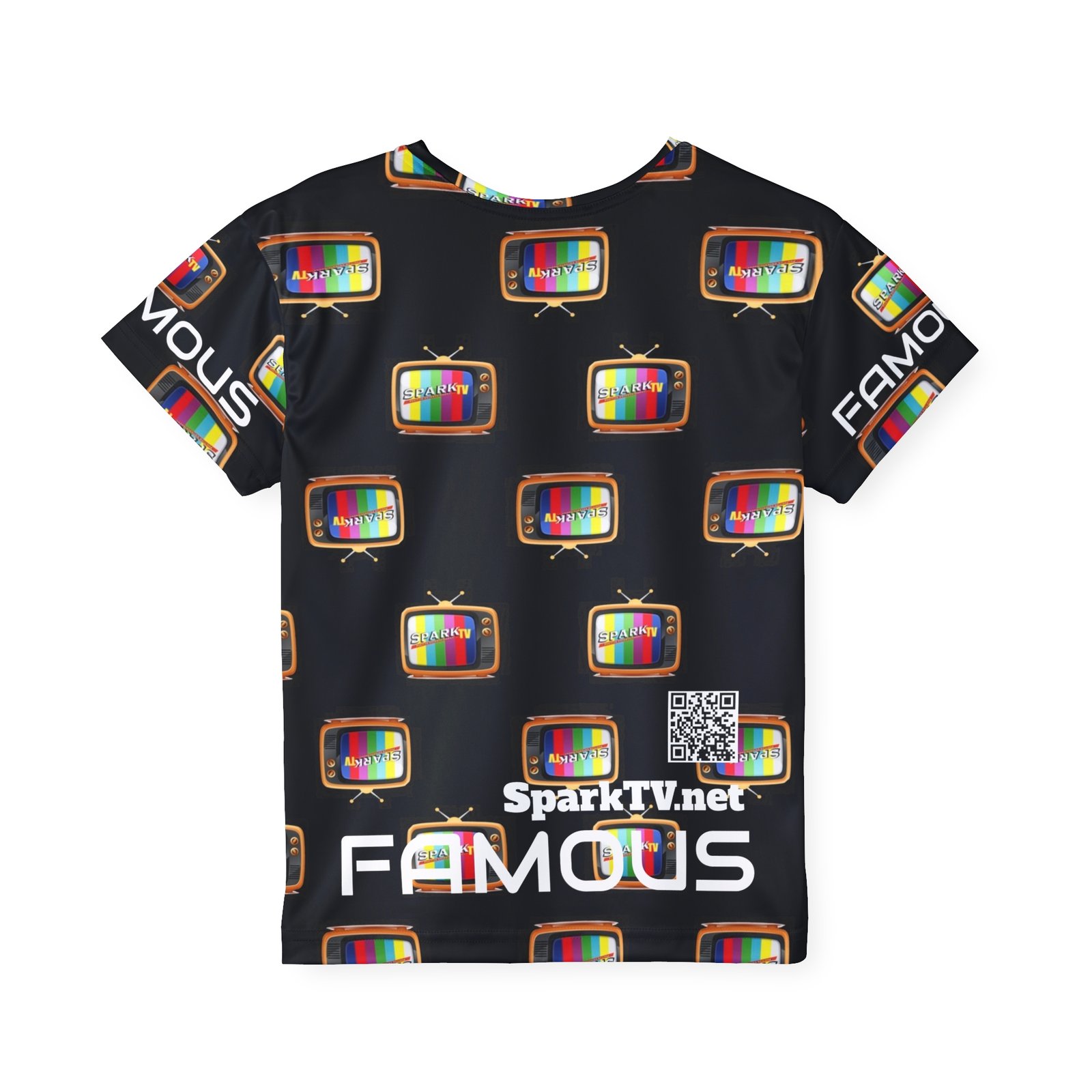 Kids Spark TV Jersey — "FAMOUS" All-Over Print - Image 2