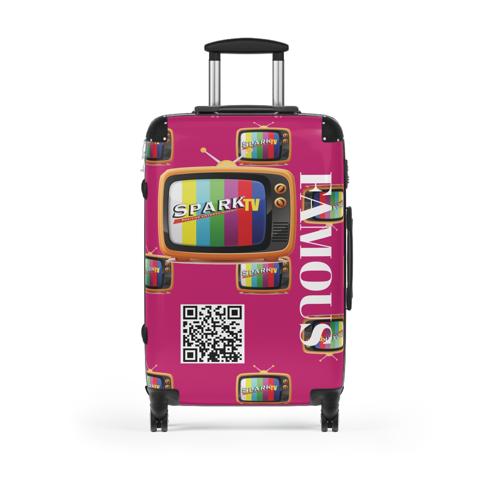 PINK - Spark TV Suitcase | Luggage - Image 5
