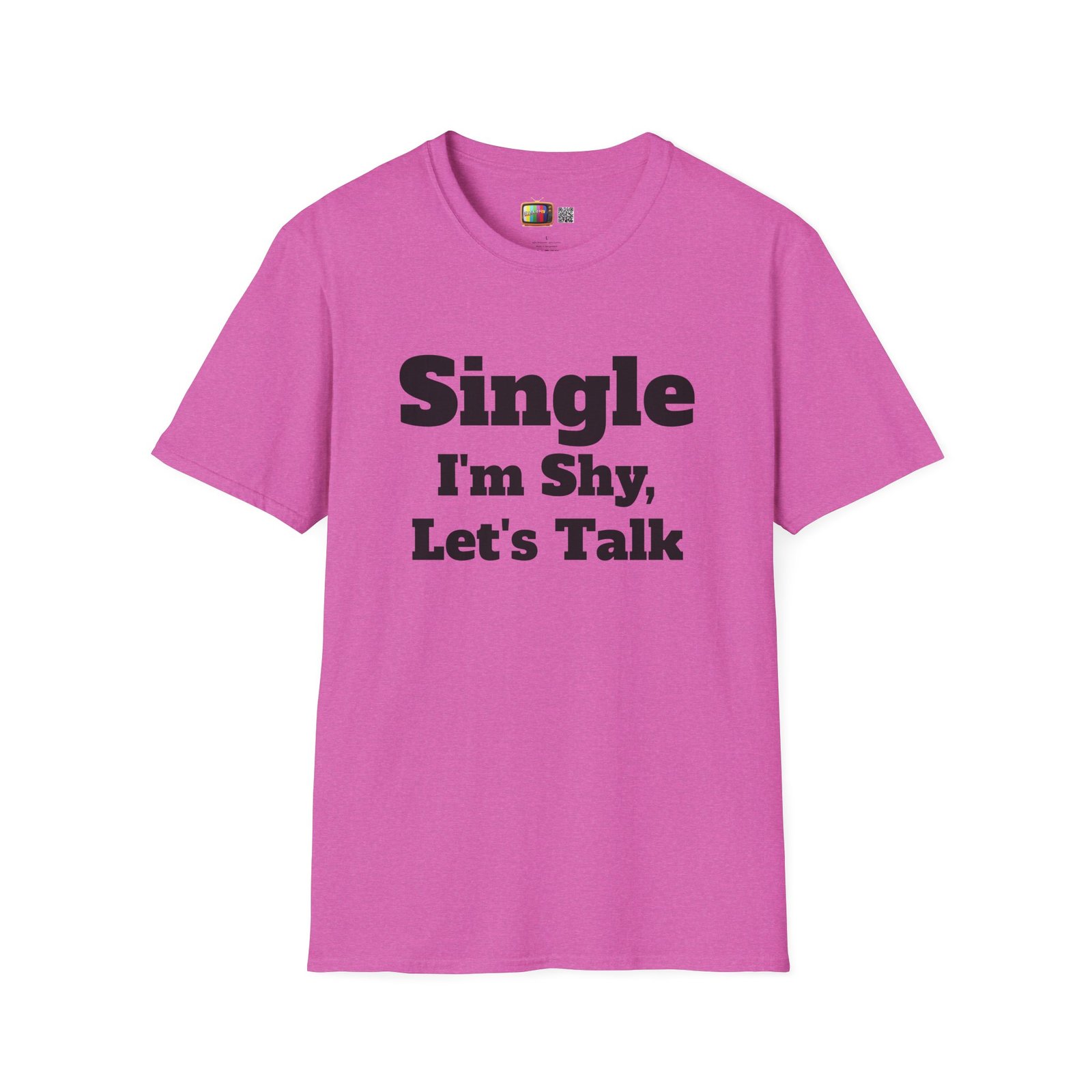 Single I'm Shy Let's Talk T-Shirt — Introvert Graphic Tee presented by Spark TV - Image 55