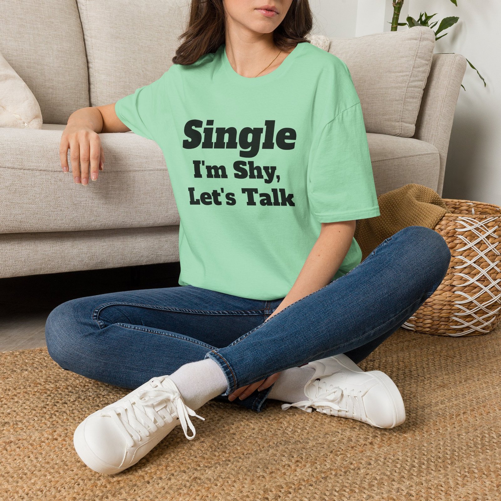 Single I'm Shy Let's Talk T-Shirt — Introvert Graphic Tee presented by Spark TV - Image 30