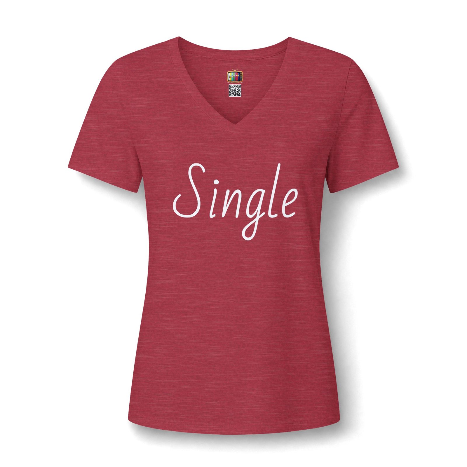 Single V-Neck Tee — Introvert Graphic Tee presented by Spark TV - Image 21