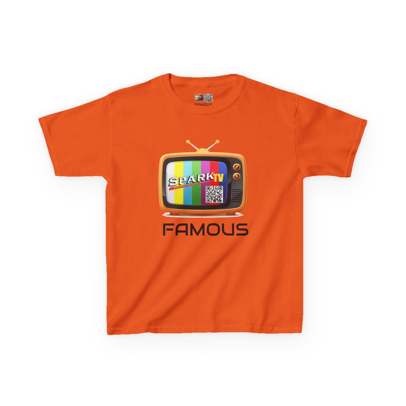 Kids Tee — Spark TV "FAMOUS" Graphic - Image 9