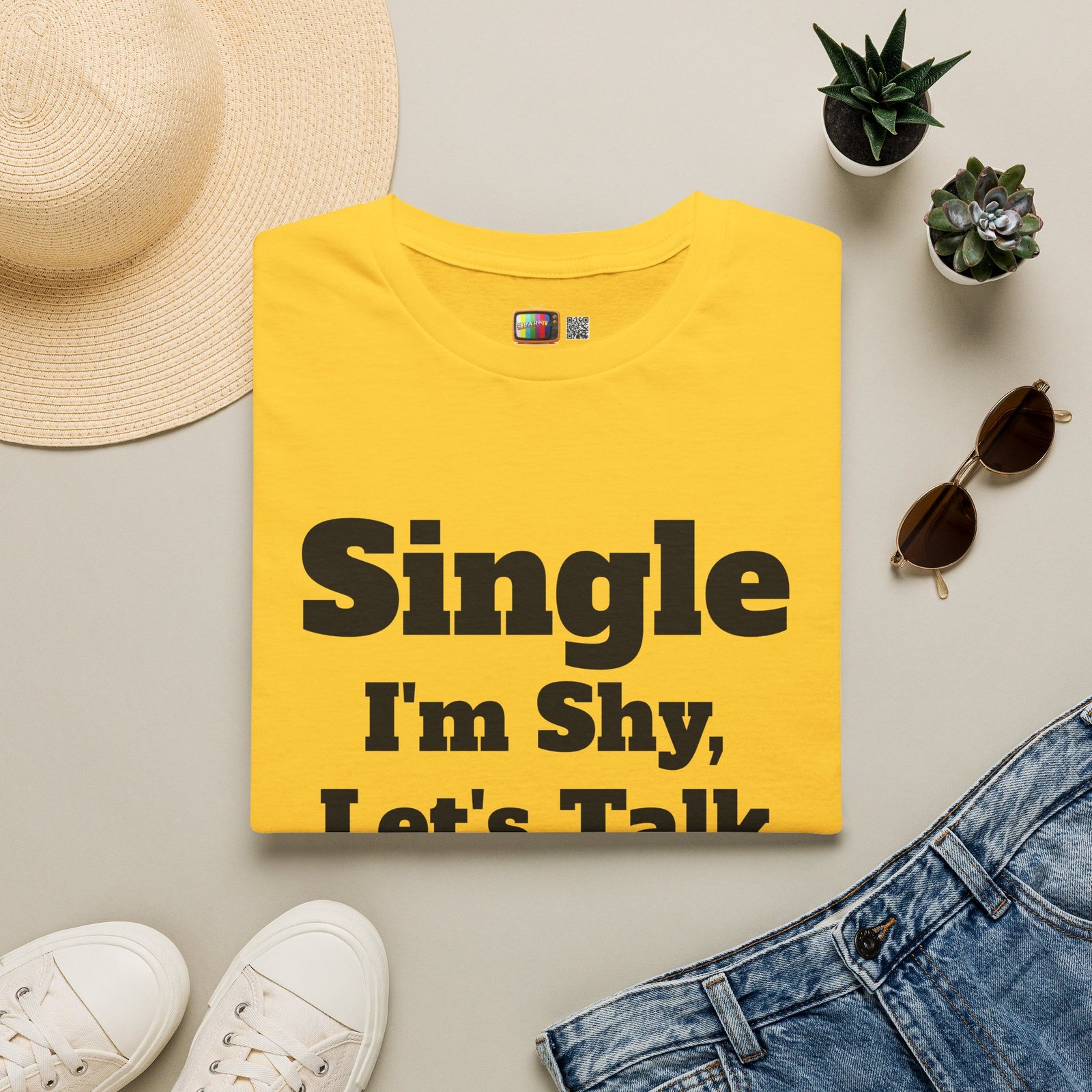 Single I'm Shy Let's Talk T-Shirt — Introvert Graphic Tee presented by Spark TV - Image 17