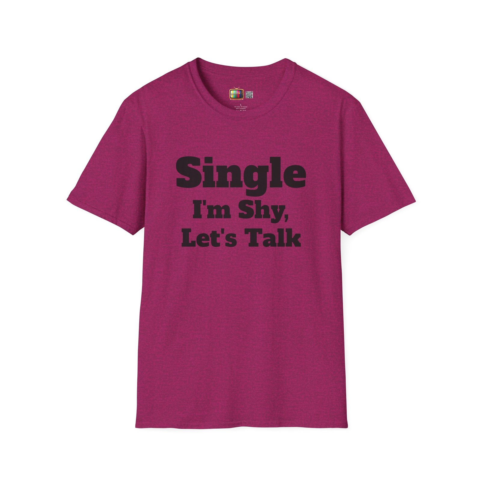 Single I'm Shy Let's Talk T-Shirt — Introvert Graphic Tee presented by Spark TV - Image 35