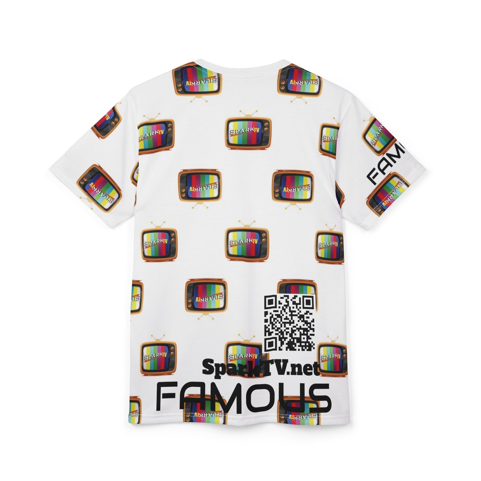Unisex - Spark TV Tee Print All OVER - Image 4