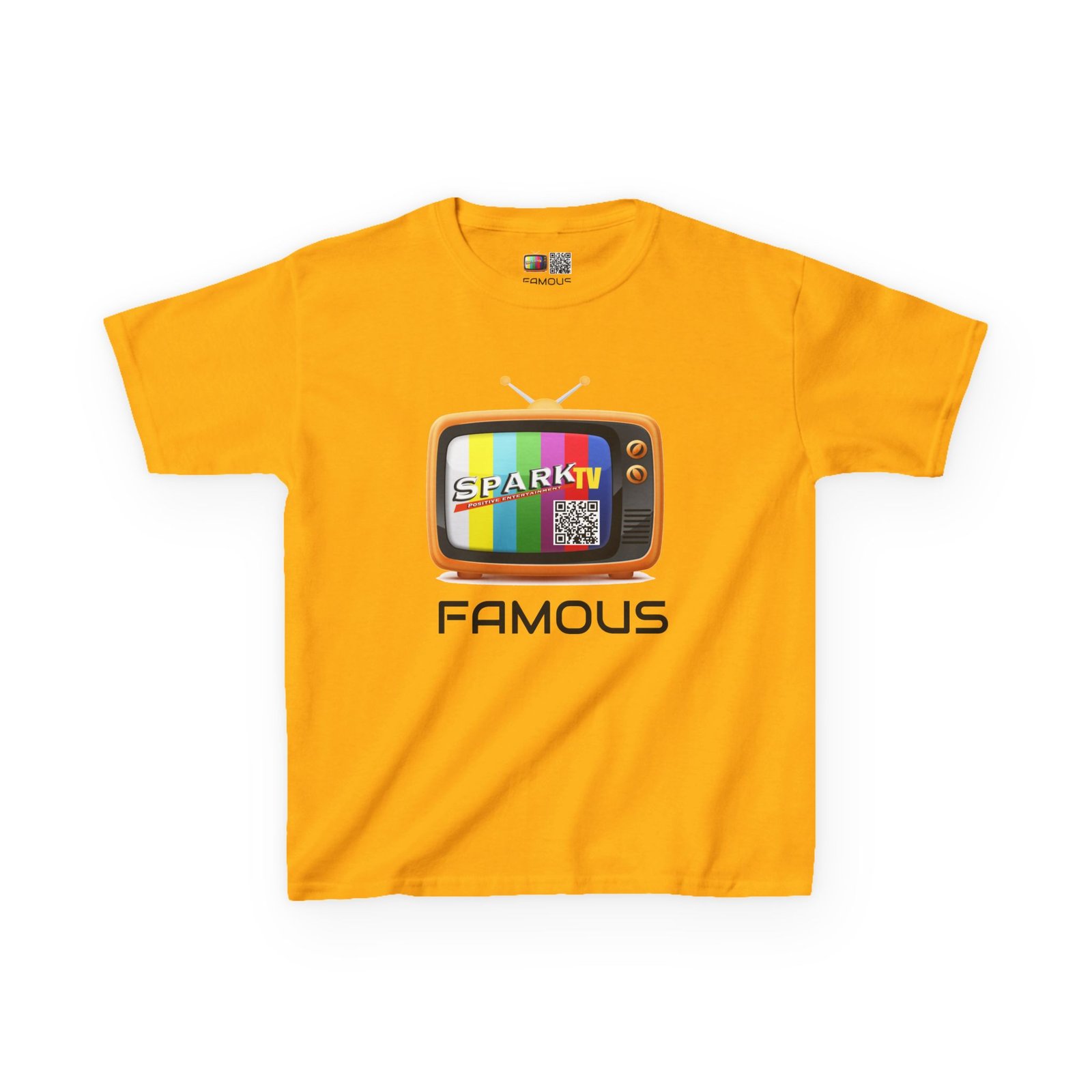 Kids Tee — Spark TV "FAMOUS" Graphic - Image 5
