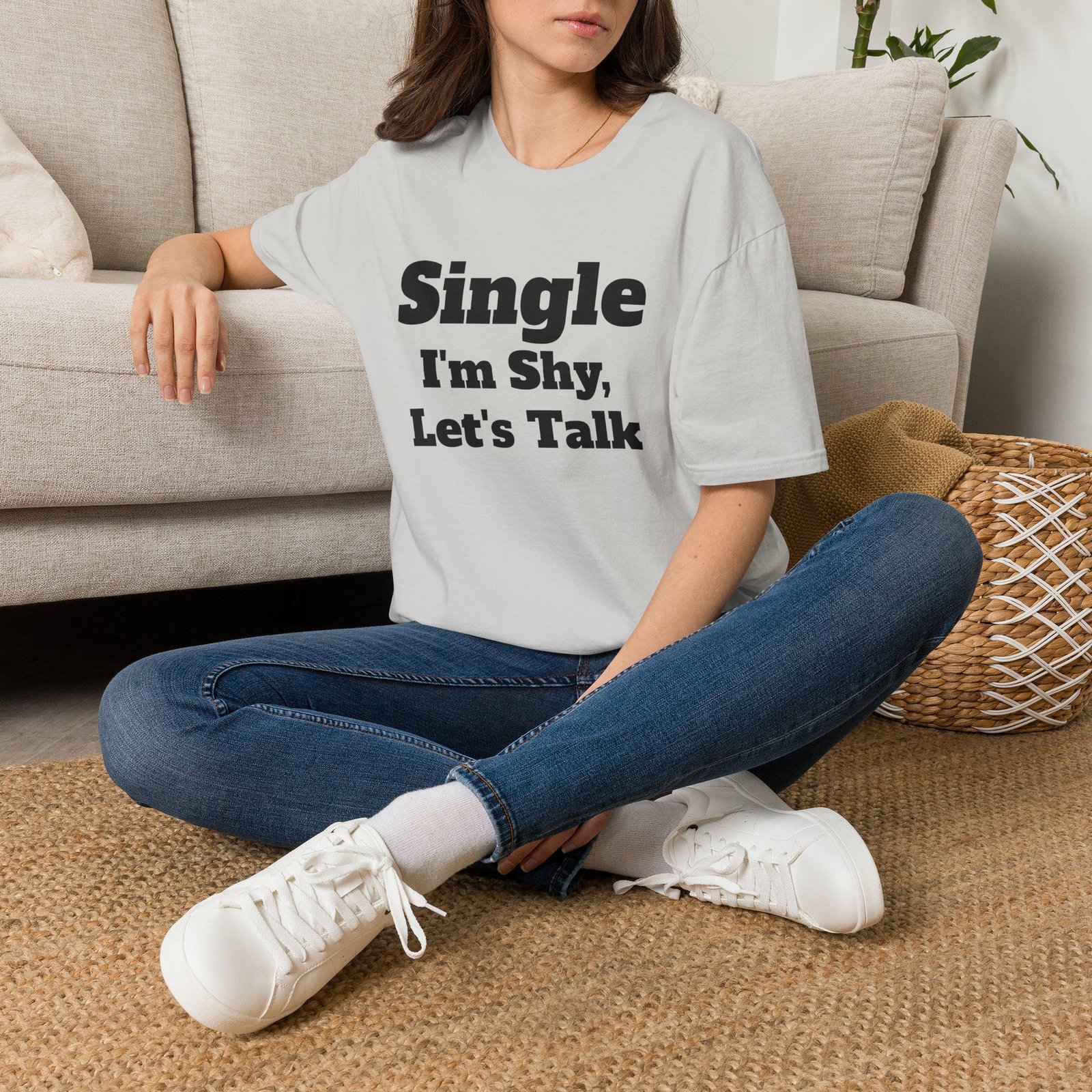 Single I'm Shy Let's Talk T-Shirt — Introvert Graphic Tee presented by Spark TV - Image 6