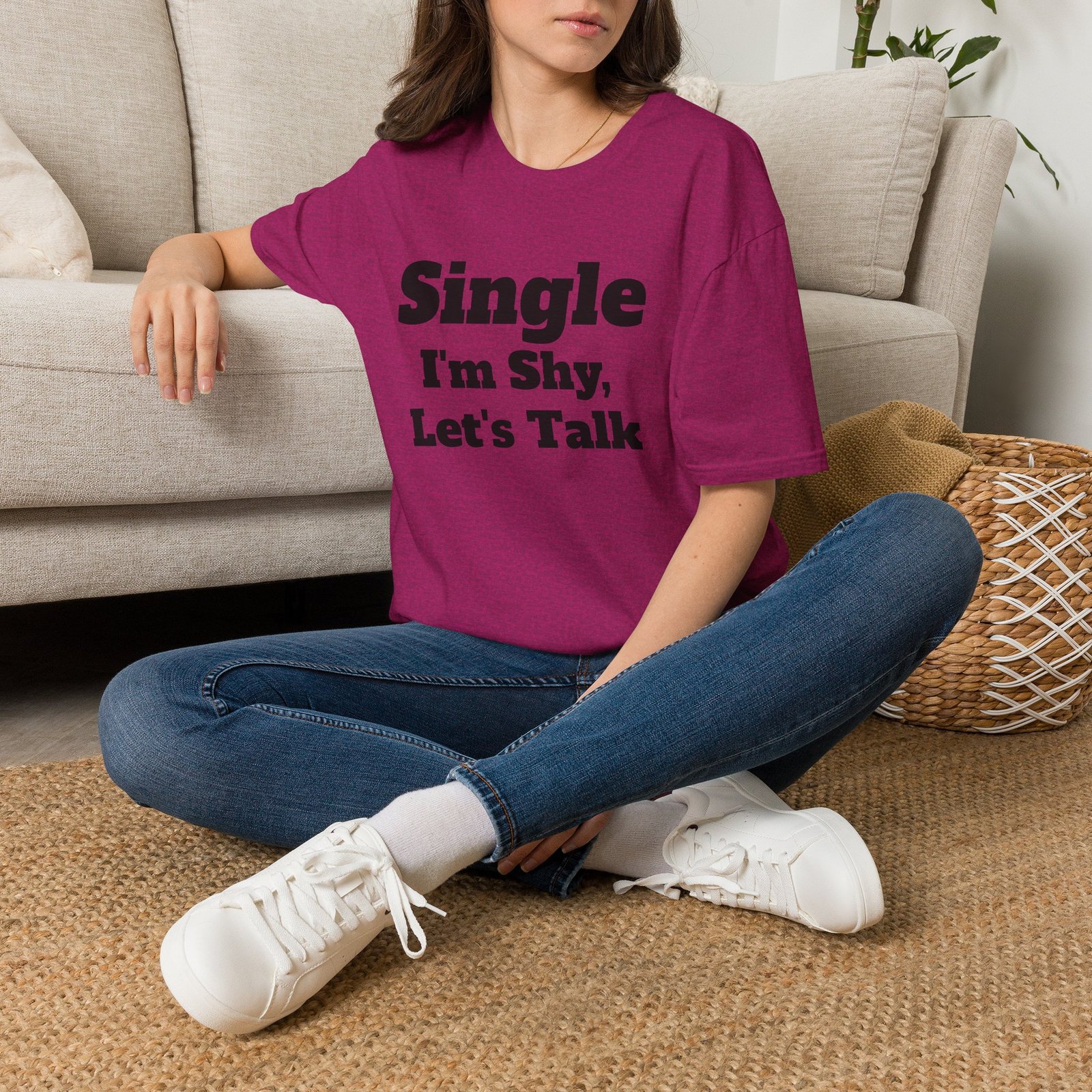 Single I'm Shy Let's Talk T-Shirt — Introvert Graphic Tee presented by Spark TV - Image 34