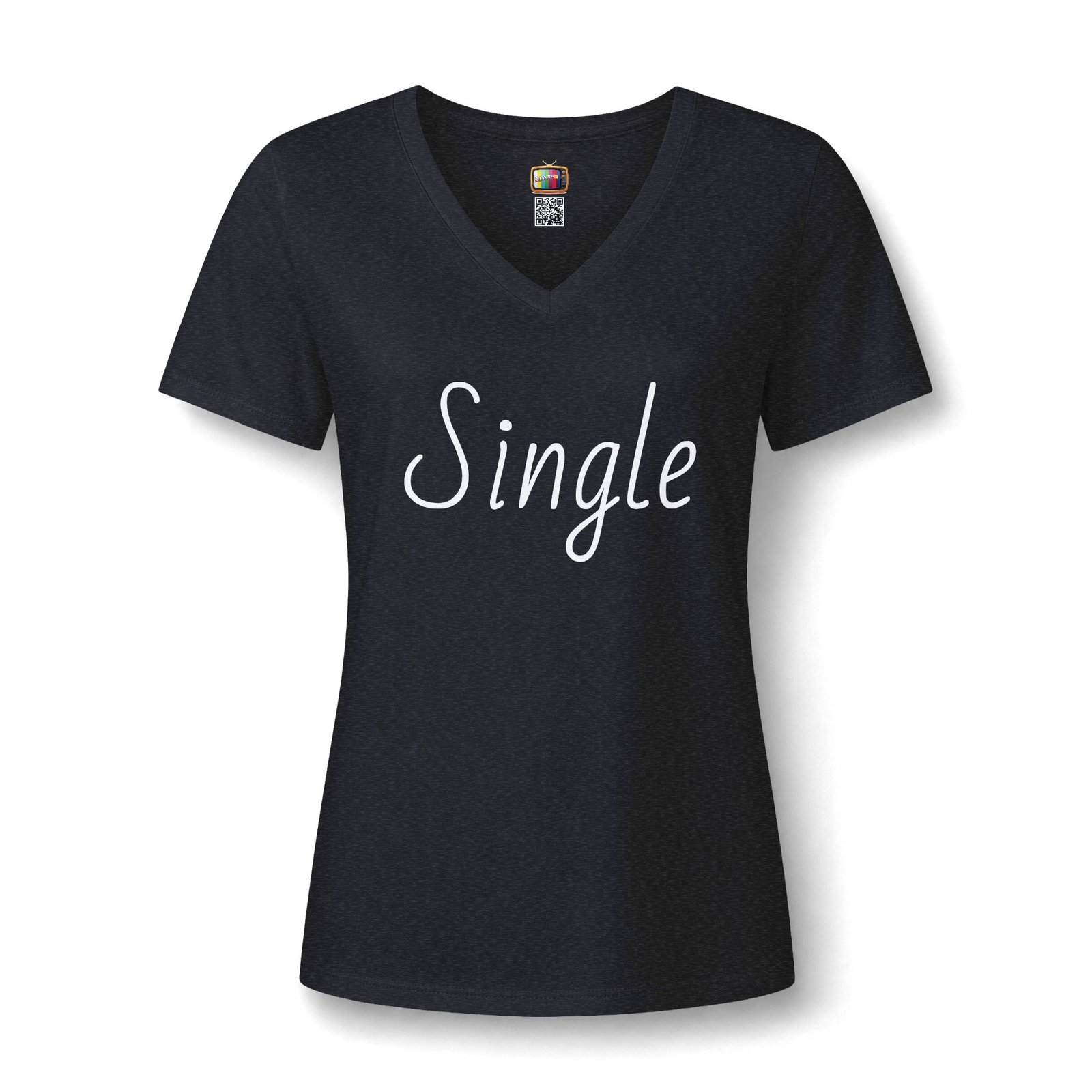 Single V-Neck Tee — Introvert Graphic Tee presented by Spark TV - Image 9