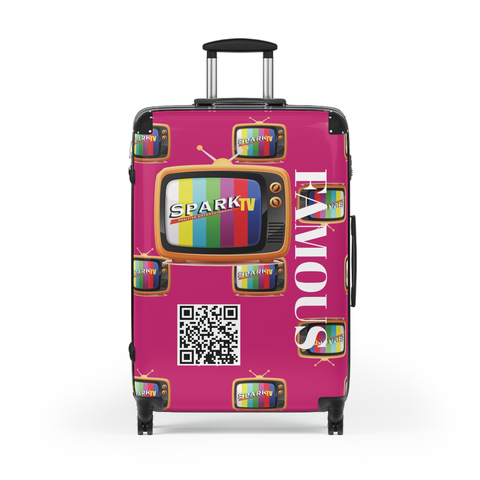 PINK - Spark TV Suitcase | Luggage - Image 9