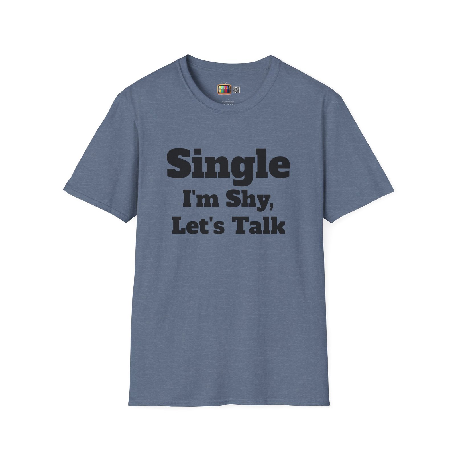 Single I'm Shy Let's Talk T-Shirt — Introvert Graphic Tee presented by Spark TV - Image 47
