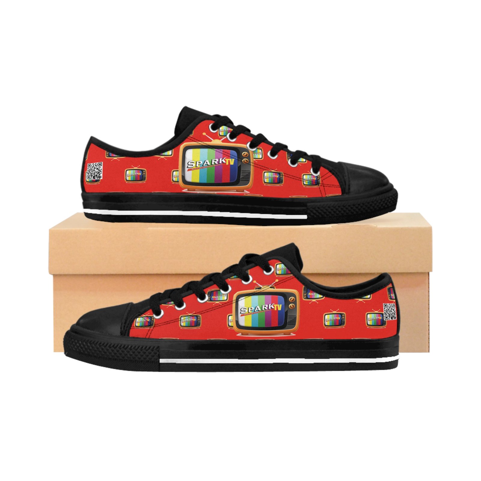 Spark TV Women's Sneaker - Cherry - Image 2
