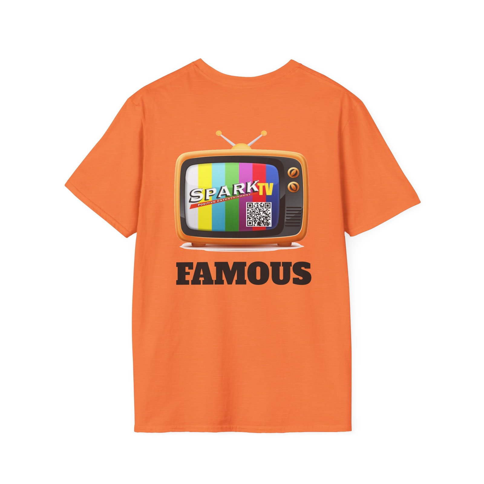 Spark TV Graphic T-Shirt — Spark TV 'FAMOUS' Vintage Screen Tee - Image 8