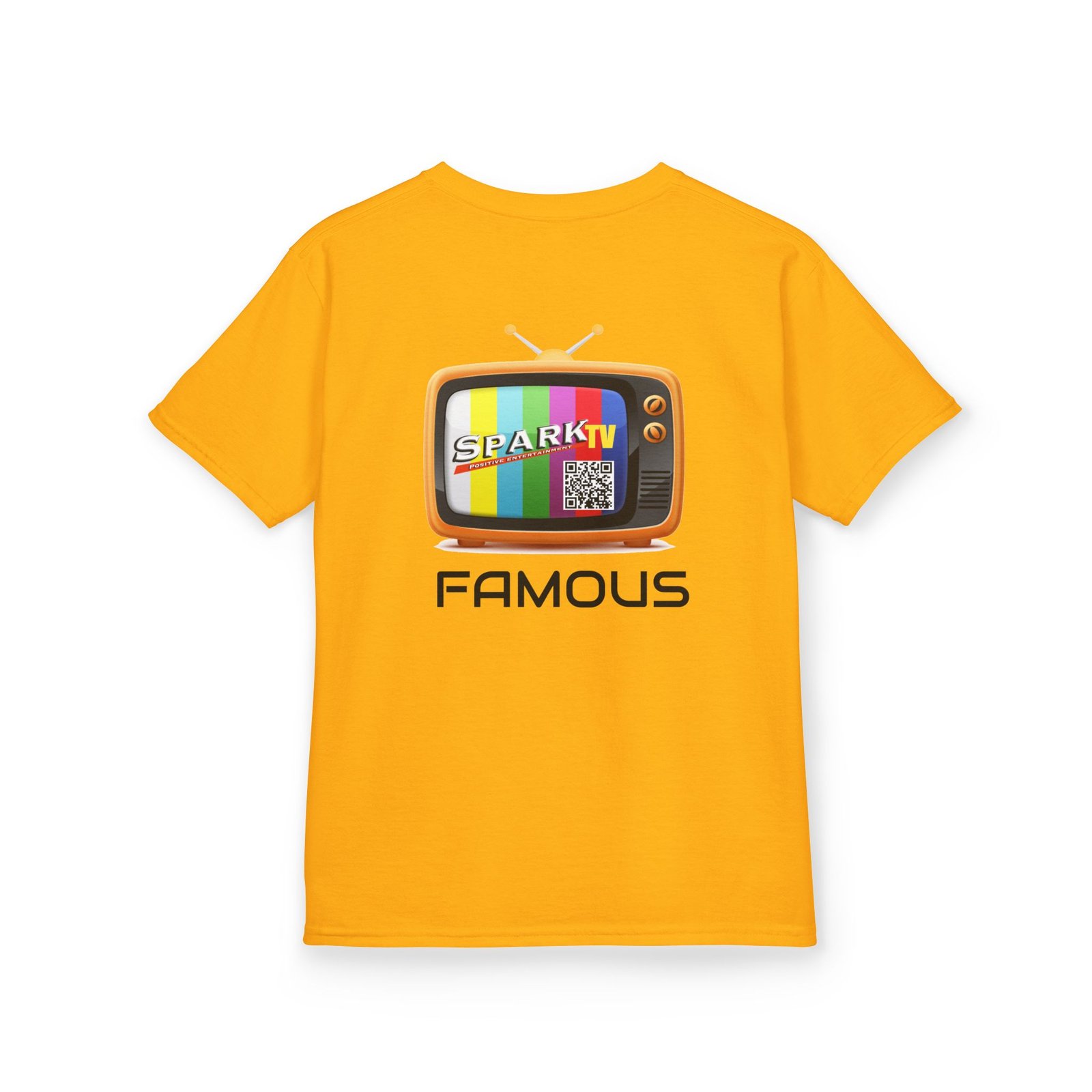 Kids Tee — Spark TV "FAMOUS" Graphic - Image 8