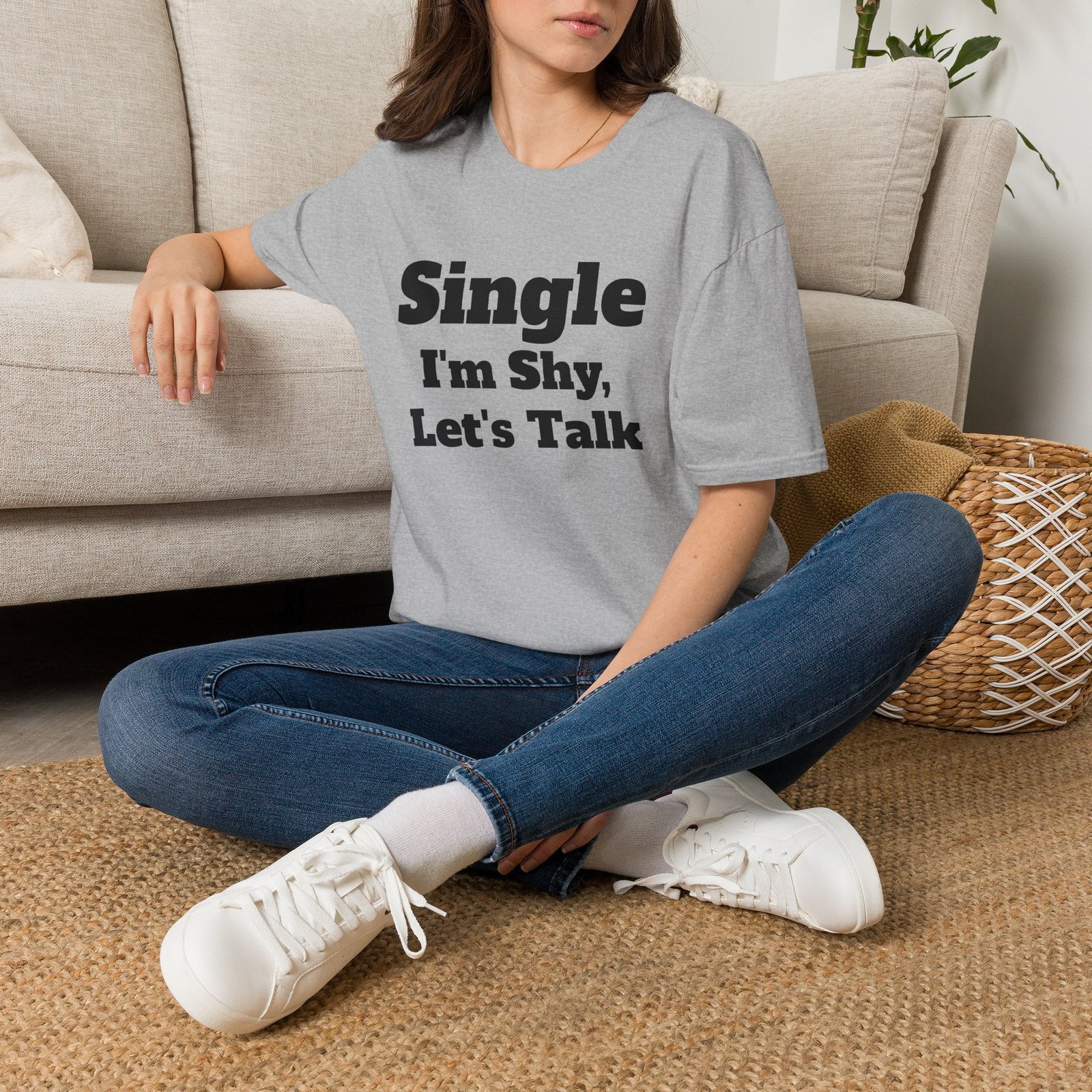 Single I'm Shy Let's Talk T-Shirt — Introvert Graphic Tee presented by Spark TV - Image 10