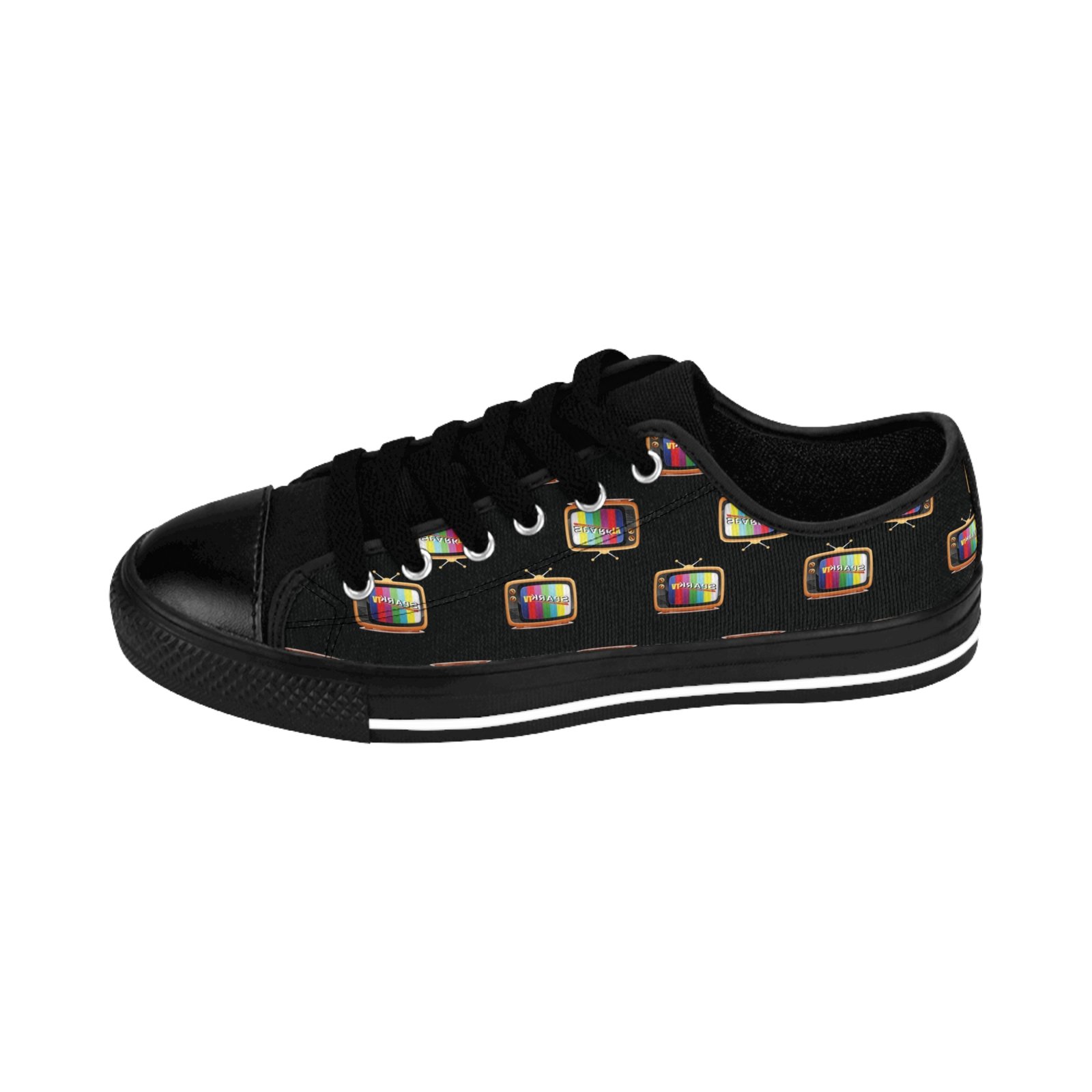 Spark TV Women's Sneaker - W/O QR code - ALL BLACK - Image 4