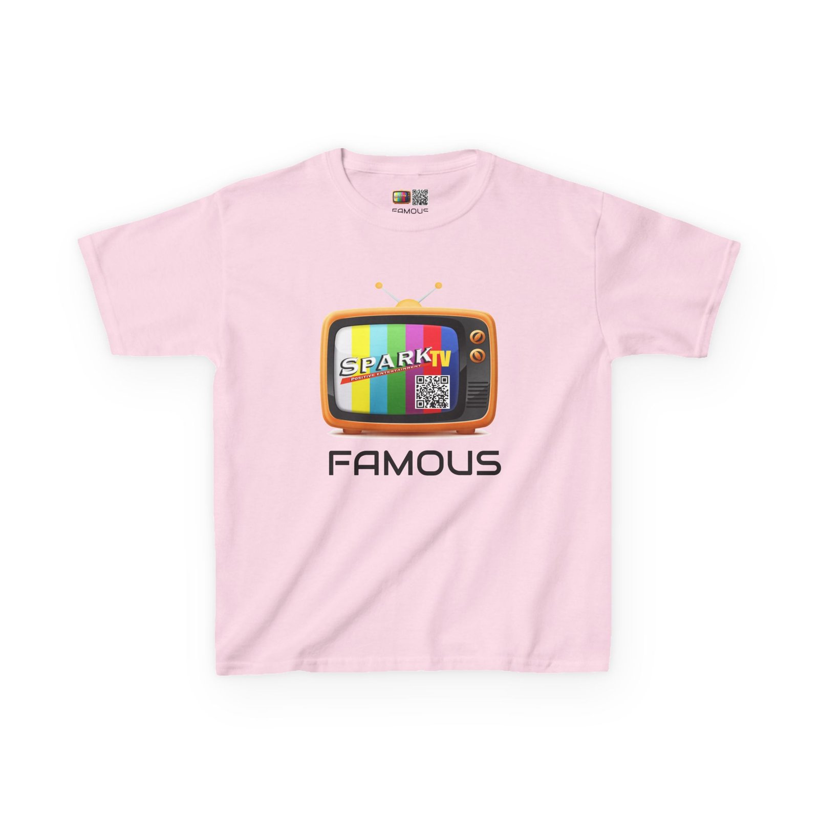 Kids Tee — Spark TV "FAMOUS" Graphic - Image 21