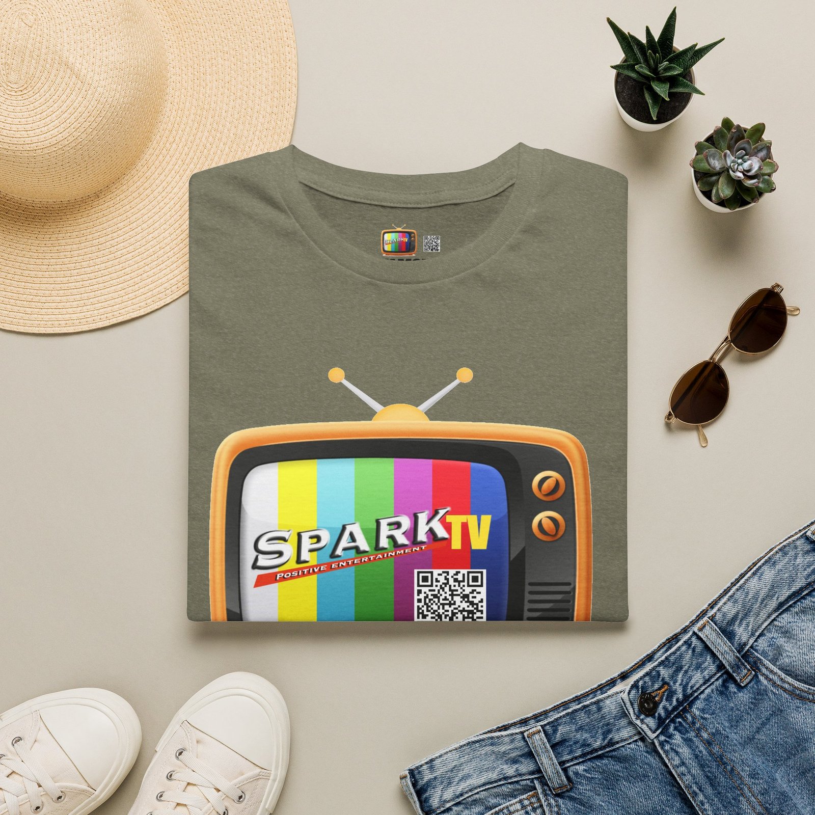 Spark TV Graphic T-Shirt — Spark TV 'FAMOUS' Vintage Screen Tee - Image 29