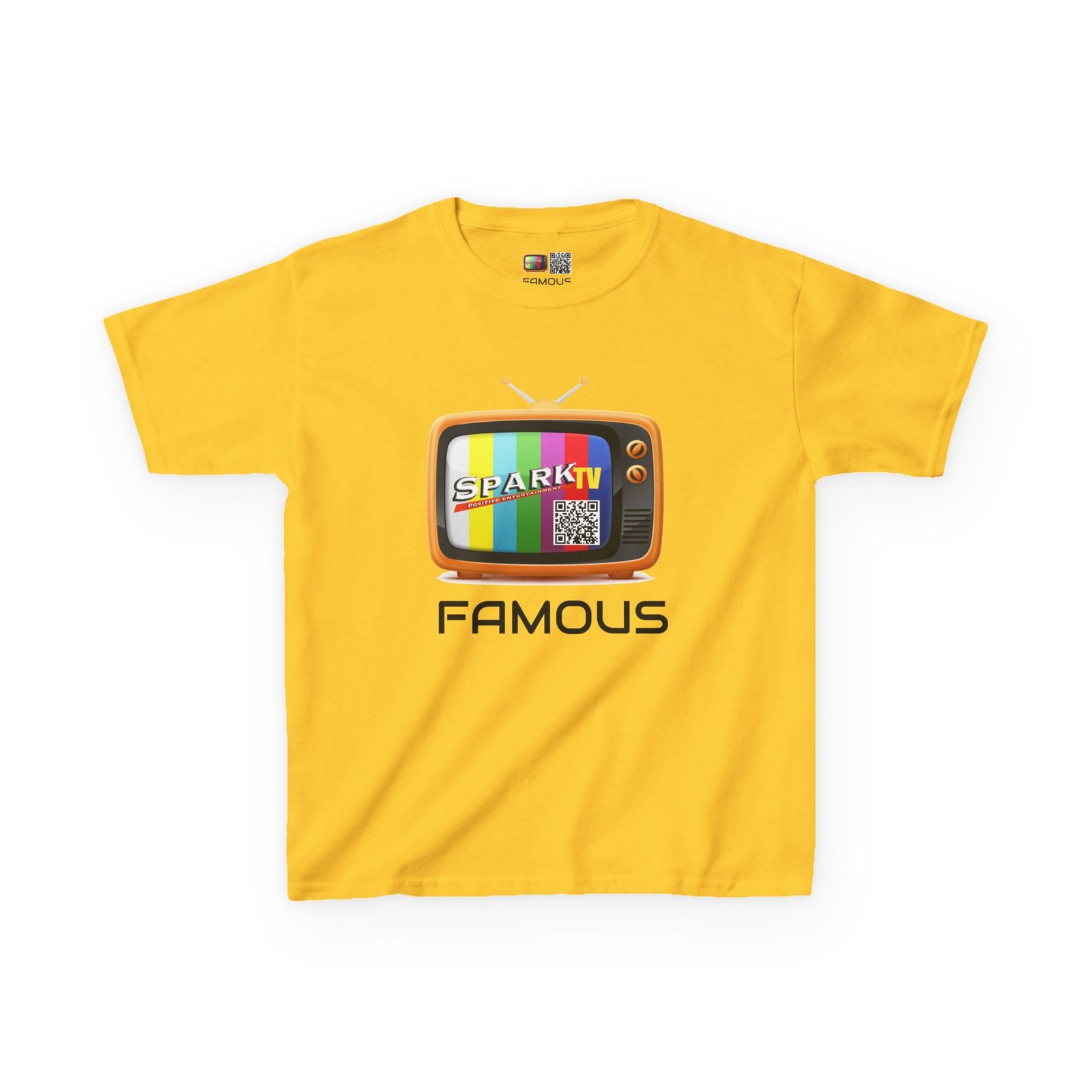 Kids Tee — Spark TV "FAMOUS" Graphic - Image 13