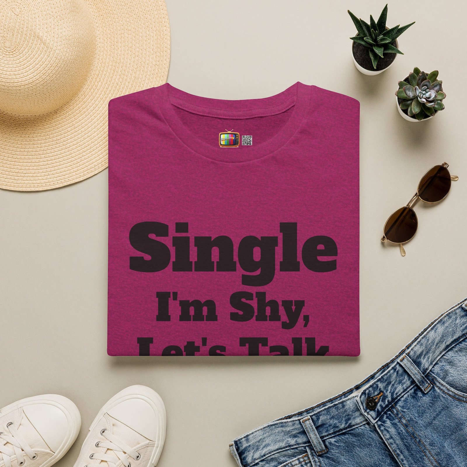 Single I'm Shy Let's Talk T-Shirt — Introvert Graphic Tee presented by Spark TV - Image 33