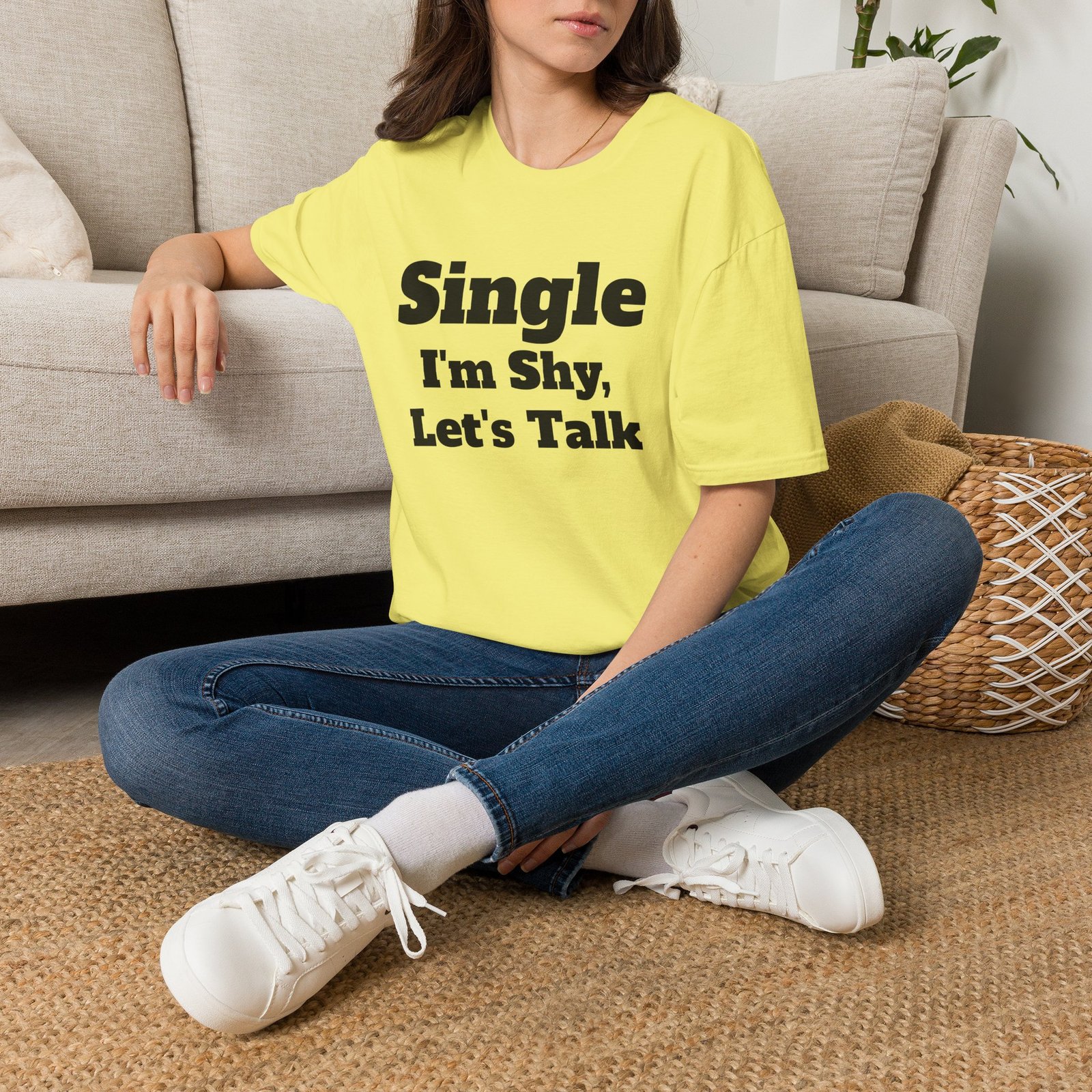 Single I'm Shy Let's Talk T-Shirt — Introvert Graphic Tee presented by Spark TV - Image 14