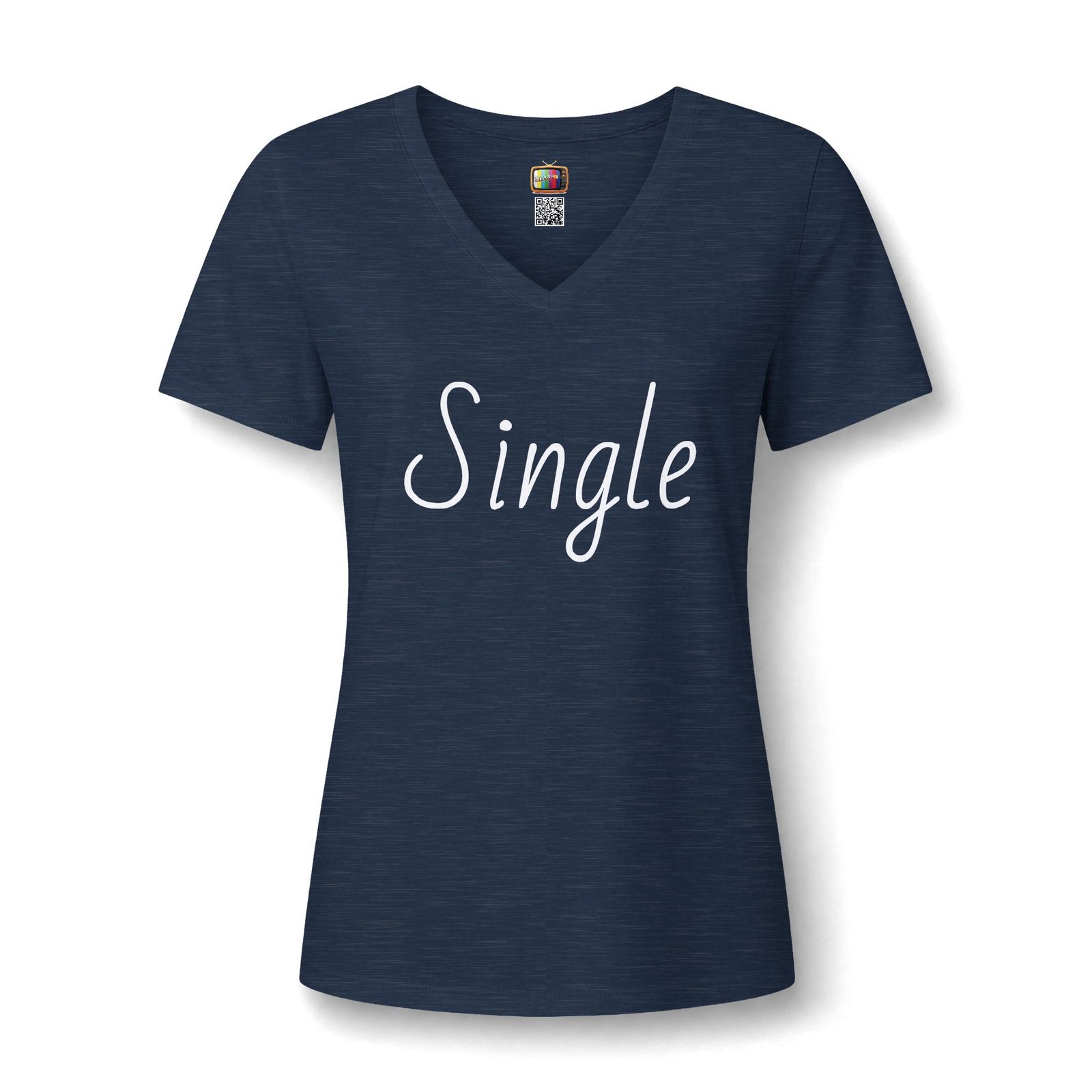 Single V-Neck Tee — Introvert Graphic Tee presented by Spark TV - Image 19