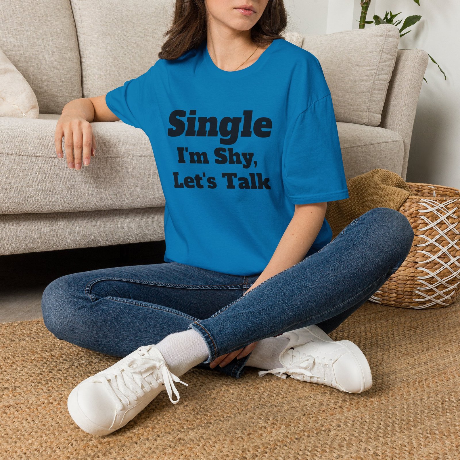 Single I'm Shy Let's Talk T-Shirt — Introvert Graphic Tee presented by Spark TV - Image 50