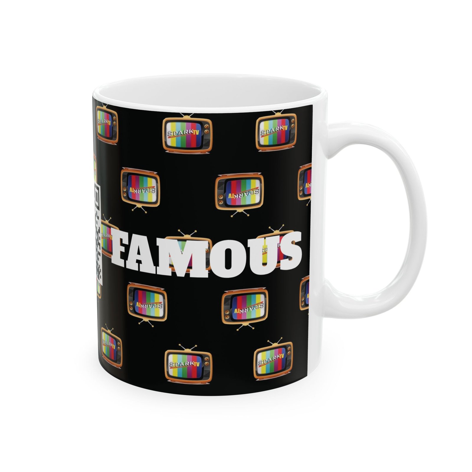 Spark TV Mug | Ceramic Coffee Cup, 11oz or 15oz - Image 4