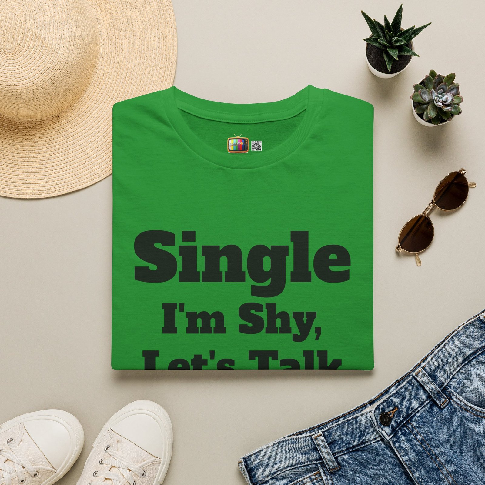 Single I'm Shy Let's Talk T-Shirt — Introvert Graphic Tee presented by Spark TV - Image 37