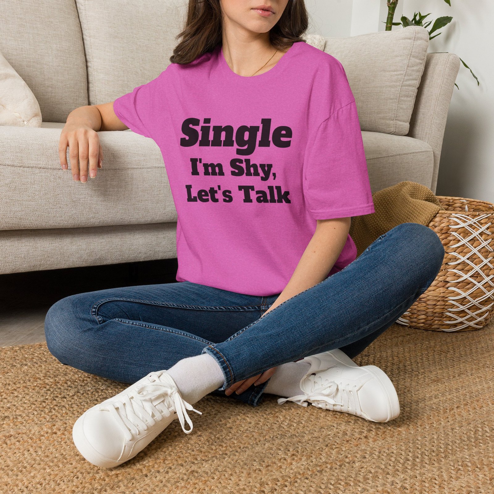 Single I'm Shy Let's Talk T-Shirt — Introvert Graphic Tee presented by Spark TV - Image 54