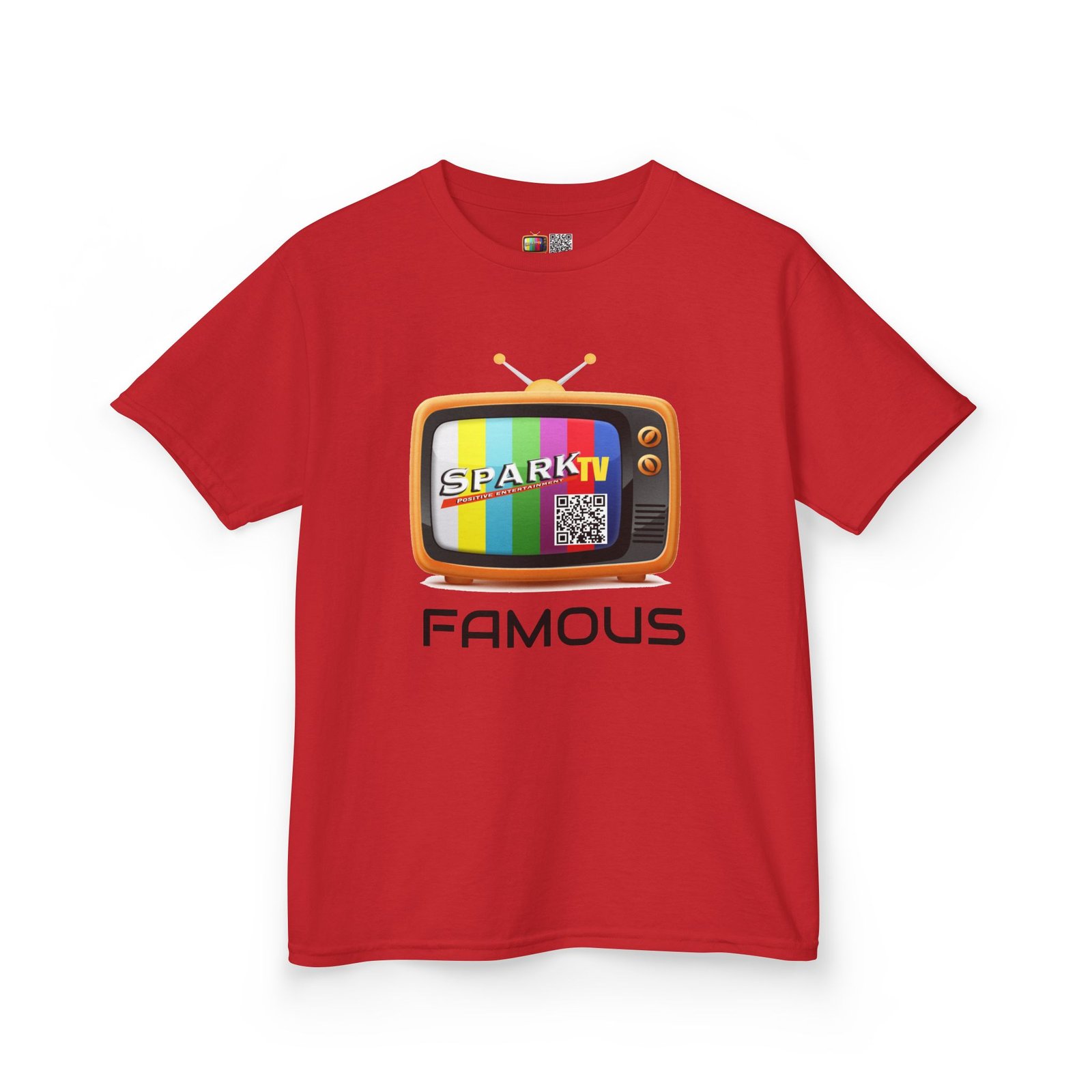 Kids Tee — Spark TV "FAMOUS" Graphic - Image 31