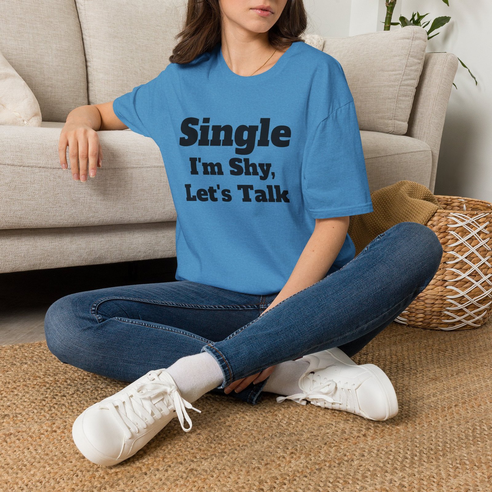 Single I'm Shy Let's Talk T-Shirt — Introvert Graphic Tee presented by Spark TV - Image 42