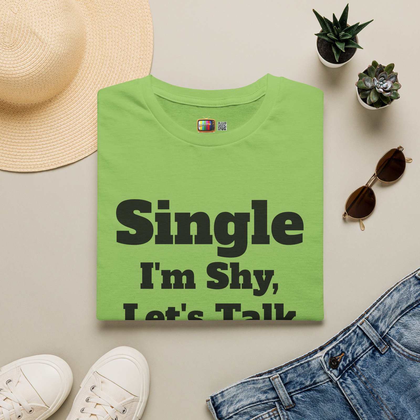 Single I'm Shy Let's Talk T-Shirt — Introvert Graphic Tee presented by Spark TV - Image 21