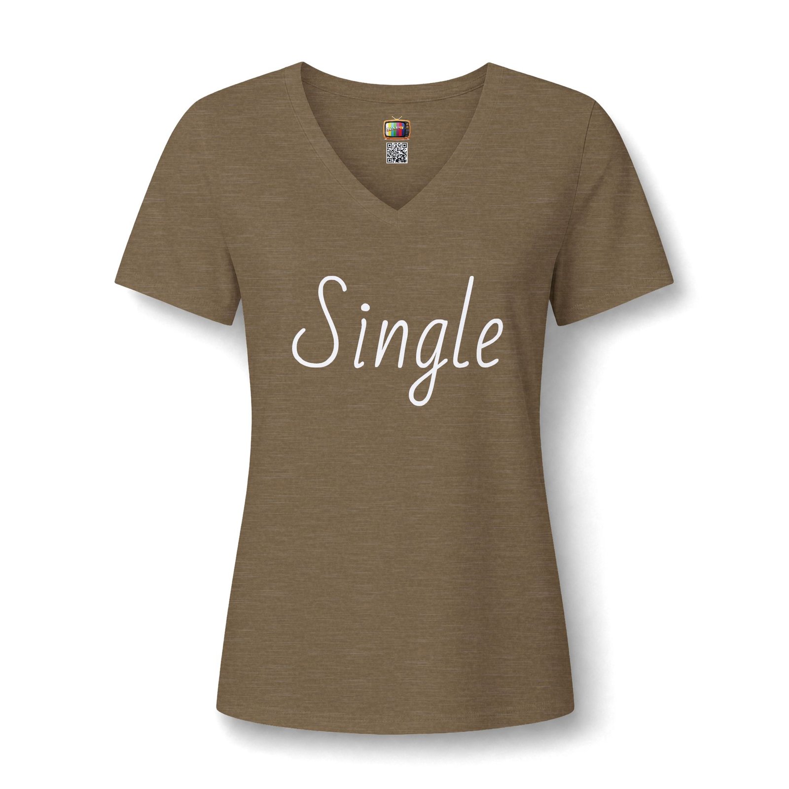 Single V-Neck Tee — Introvert Graphic Tee presented by Spark TV - Image 7