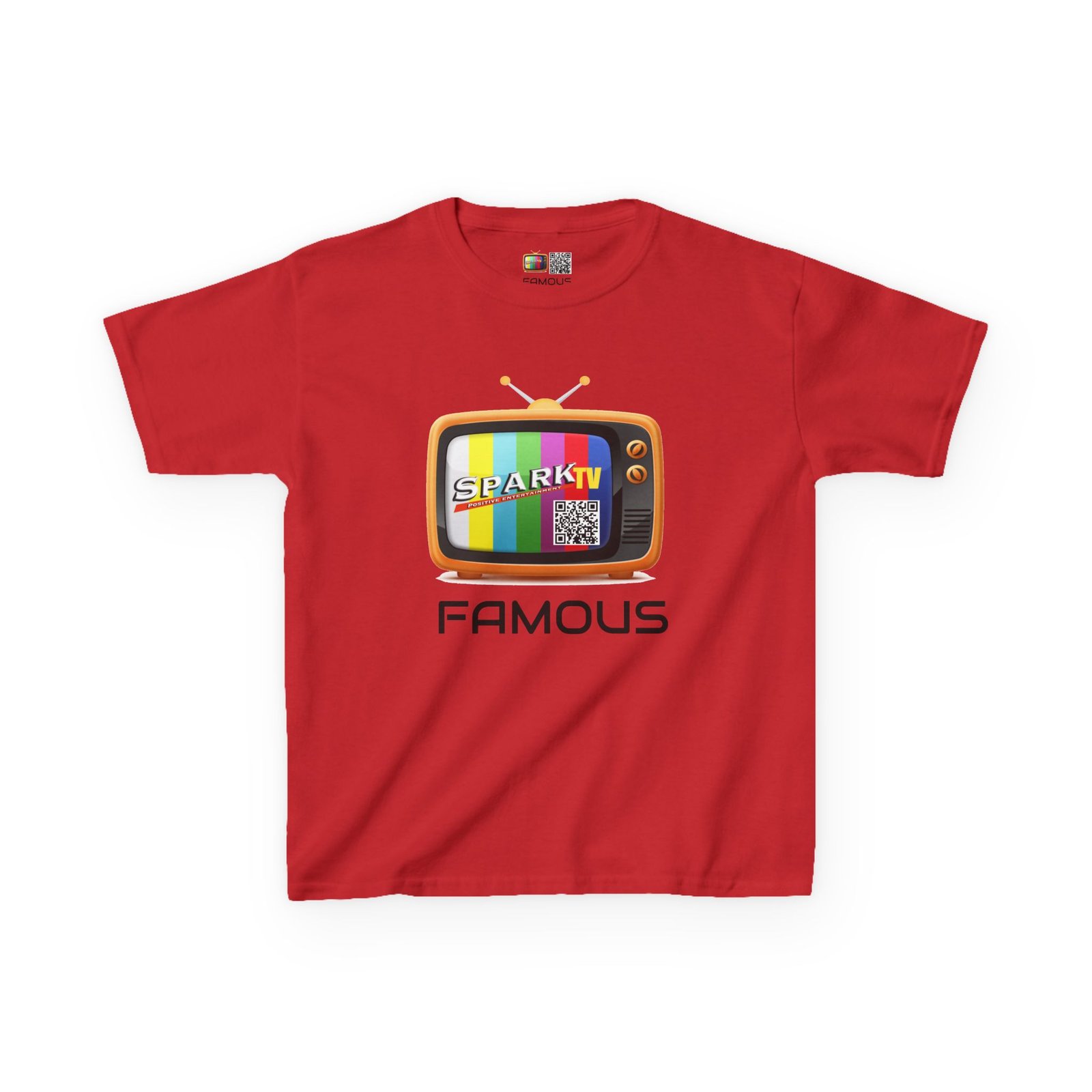 Kids Tee — Spark TV "FAMOUS" Graphic - Image 29