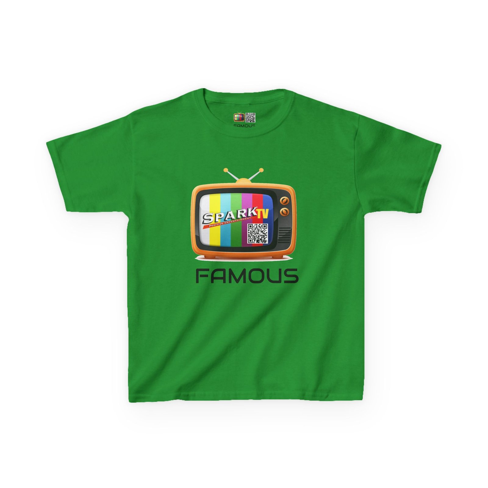 Kids Tee — Spark TV "FAMOUS" Graphic - Image 17