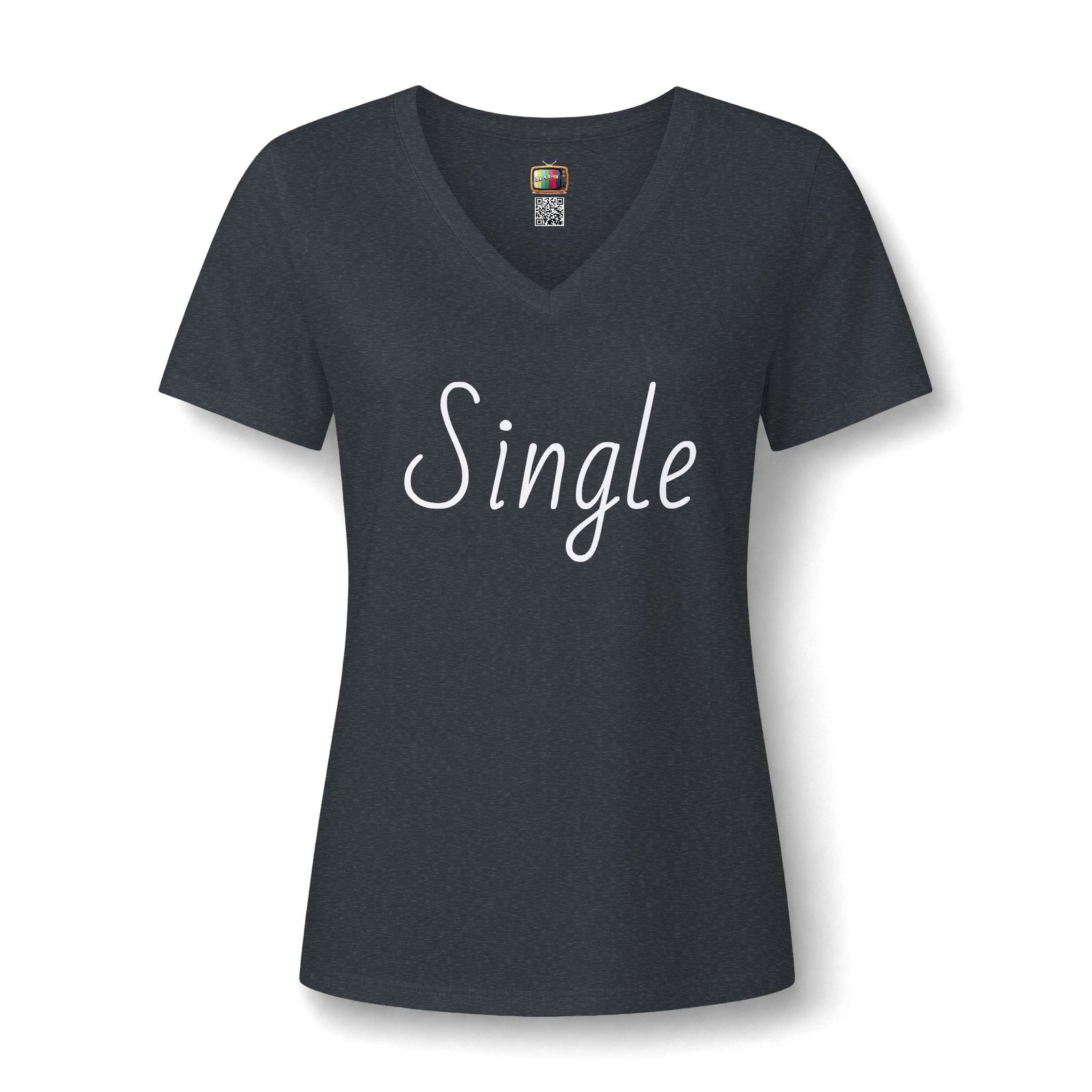 Single V-Neck Tee — Introvert Graphic Tee presented by Spark TV - Image 17