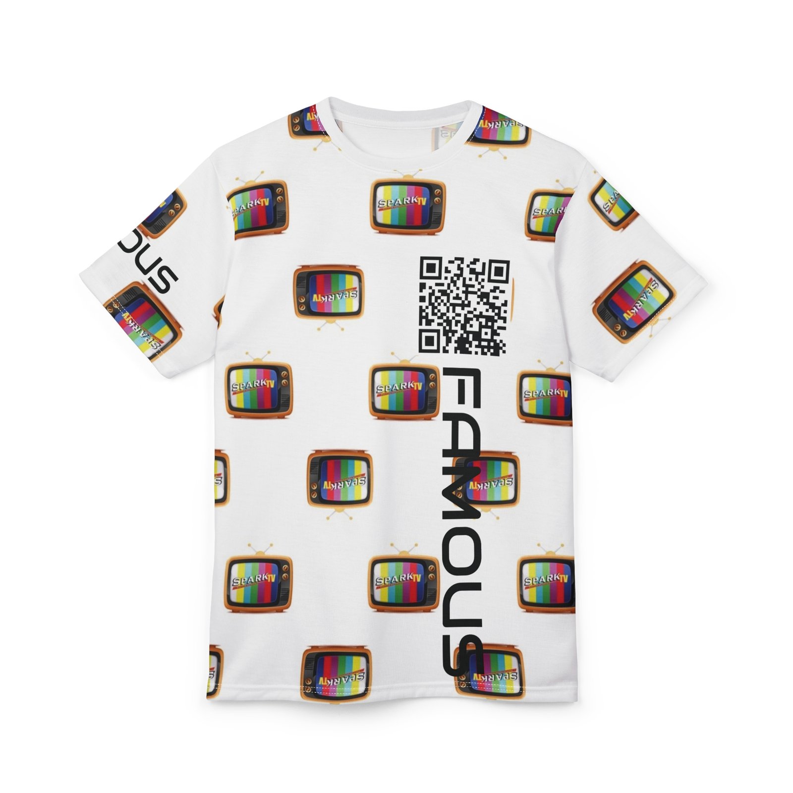 Unisex - Spark TV Tee Print All OVER - Image 2