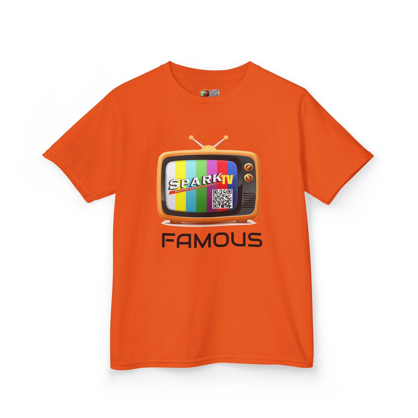 Kids Tee — Spark TV "FAMOUS" Graphic - Image 11