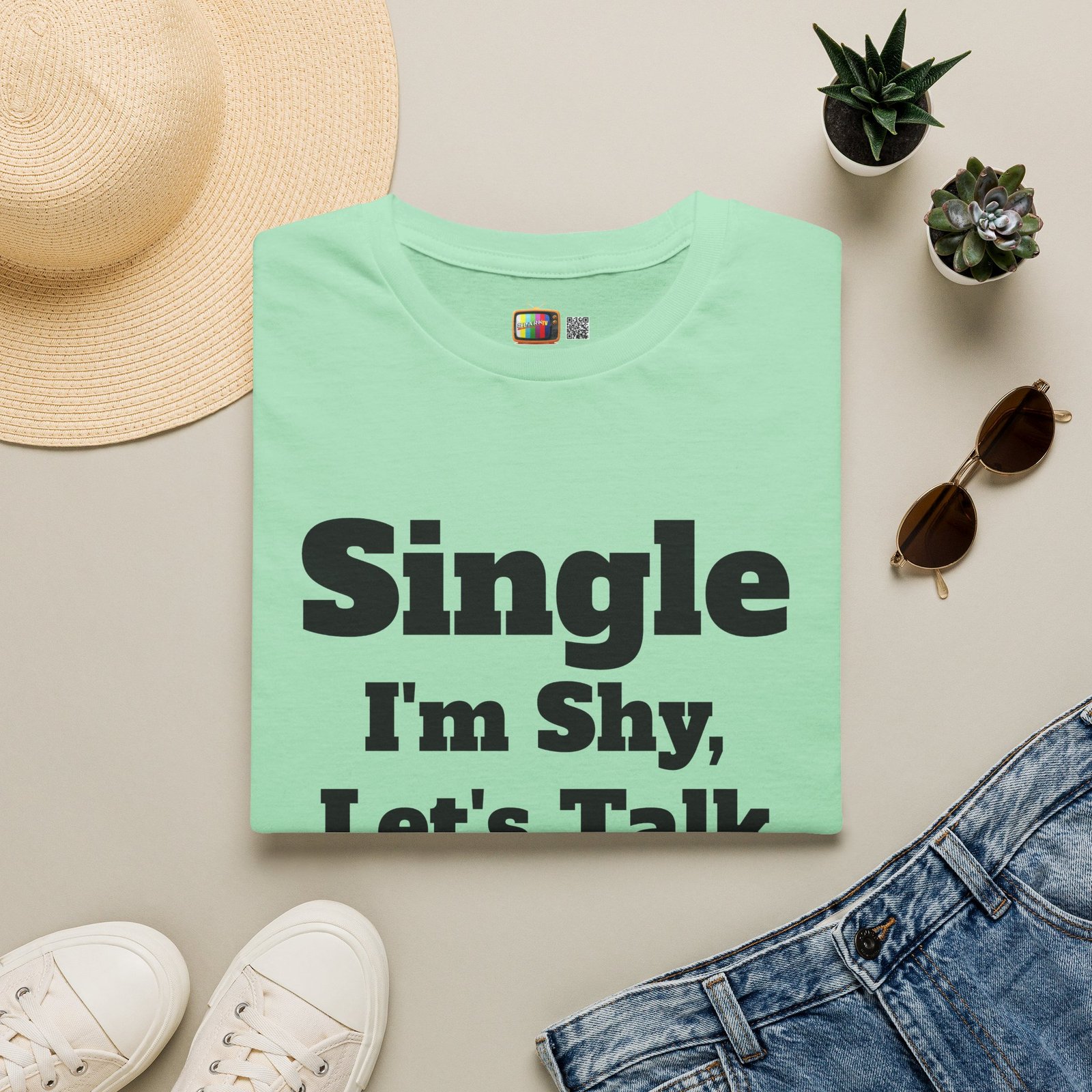 Single I'm Shy Let's Talk T-Shirt — Introvert Graphic Tee presented by Spark TV - Image 29