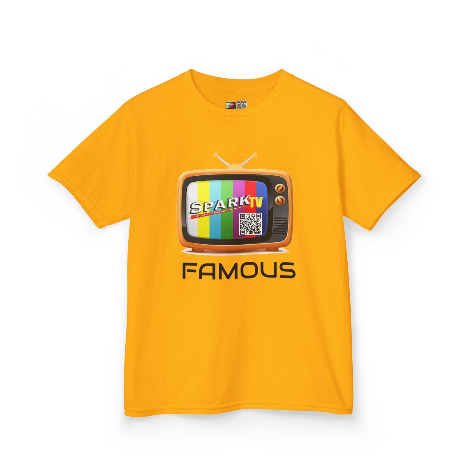 Kids Tee — Spark TV "FAMOUS" Graphic - Image 7